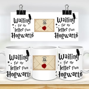 Plantilla de sublimación para taza con letras HP de 11 y 15 oz - Envoltura de sublimación para prensa de tazas Cricut - Diseño de taza JPG - 300 DPI