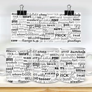 Top Rude Template 11 & 15 Oz Rude Words Sublimation Mug Template - Cricut Mug Press ...