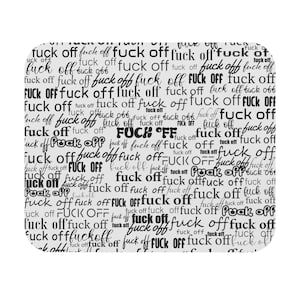 「Fuck Off」マウスパッド昇華プリントテンプレート - 昇華プリントラップ - 教師向けデザインJPG - 300 DPIギフト