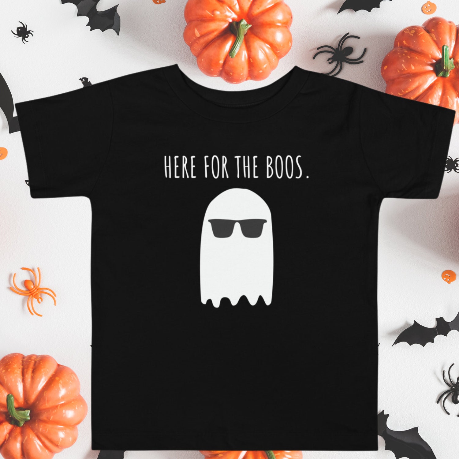 Discover Here for the Boos, Toddler T-shirt, Kids Funny Ghost Tee, Kids Halloween Tee, Kids Ghost T-Shirt