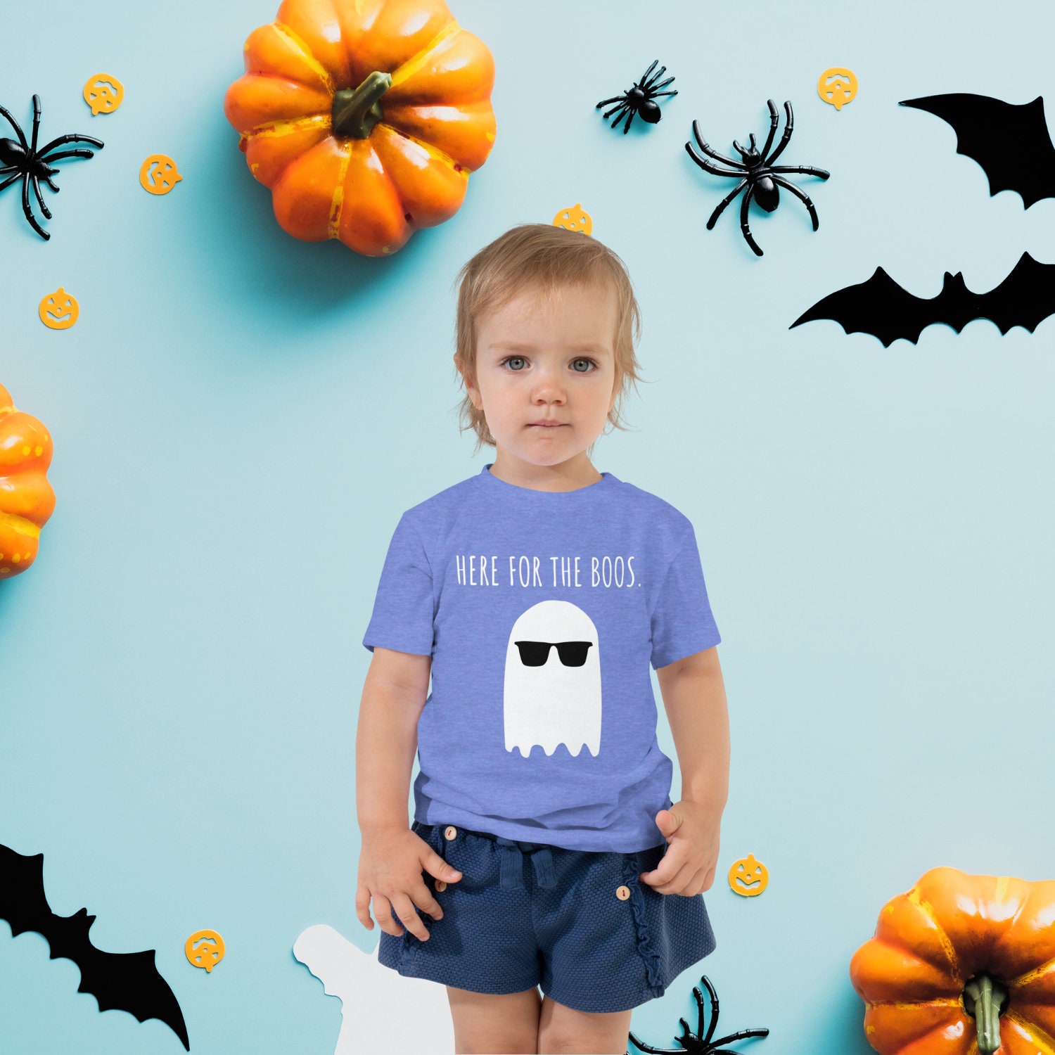 Discover Here for the Boos, Toddler T-shirt, Kids Funny Ghost Tee, Kids Halloween Tee, Kids Ghost T-Shirt