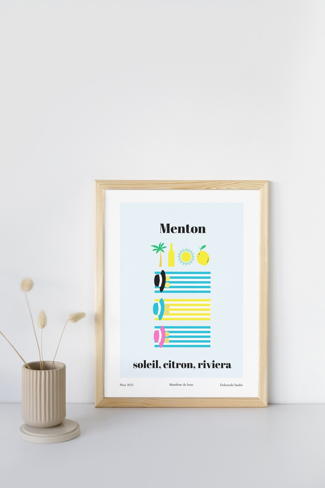 Menton Wall Poster - Etsy