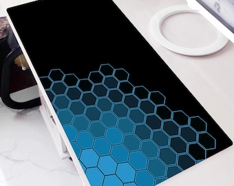 Geometric Large Computer Mousepad | Gamer Keyboard Mouse Mat | Xxl Gaming Accessoires | Desk Mat Mousepad