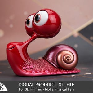 Schattig slakbeeldje – STL 3D-afdrukbaar model