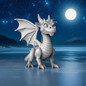 Cute Dragon – 3D Printable STL File | Fantasy Miniature Model