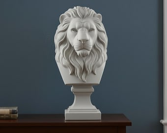 Royal Lion Bust Display Statue 3D STL File – Special Launch Price