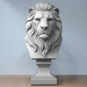 Royal Lion Büste Display Statue 3D STL Datei - Spezieller Einführungspreis