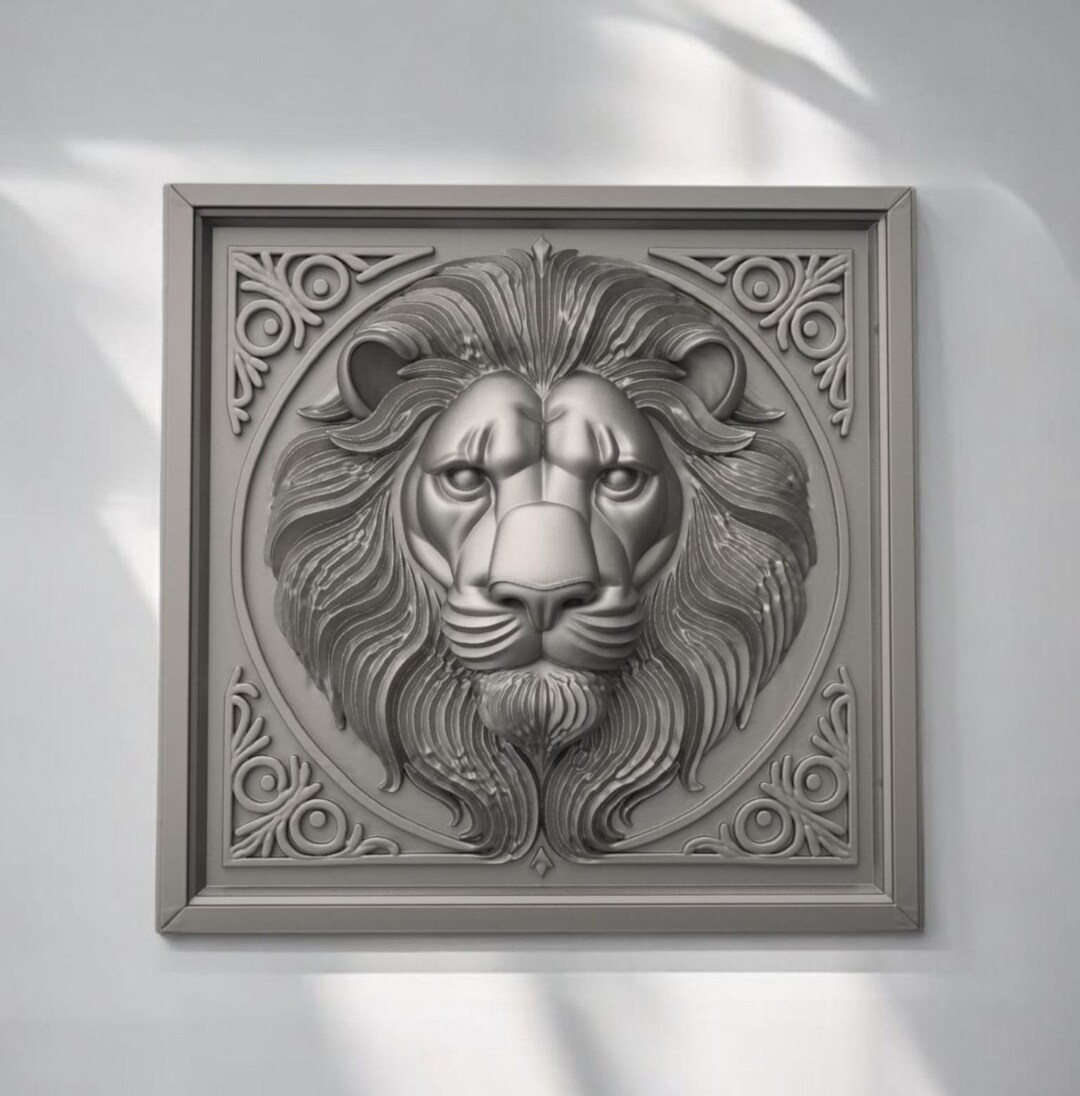 Majestic Lion Relief 3D Printable Wall Art STL – Special Launch Price ...