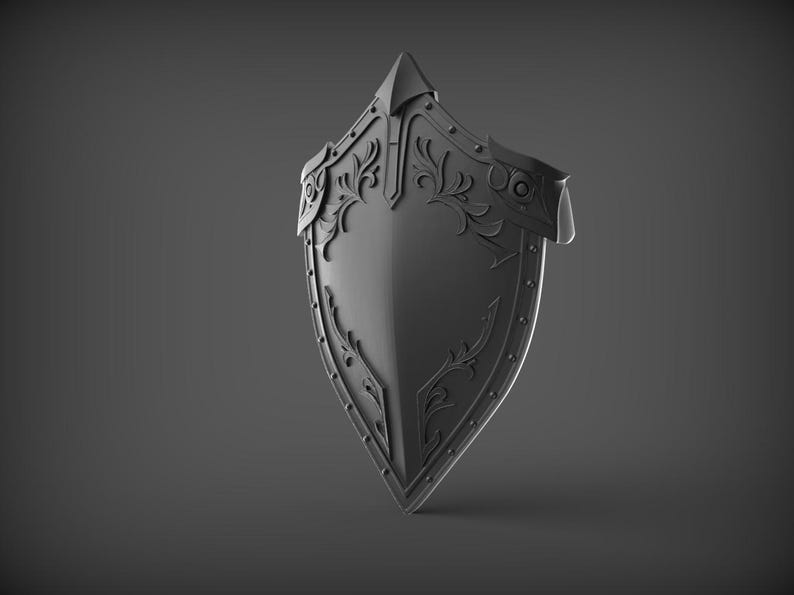 Fantasy Shield V2: Medieval Warrior Cosplay Prop STL - Etsy