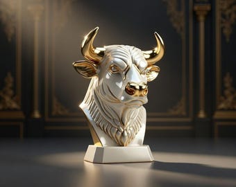 Bull Bust – 3D STL Printable Model – Special Launch Price