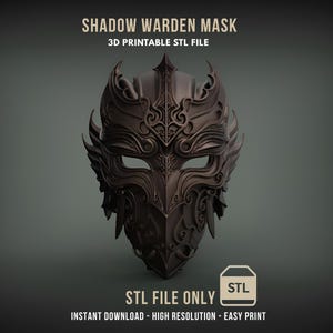 Shadow Warden Mask – 3D Printable STL File