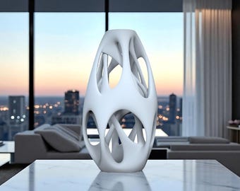 Vaso geométrico moderno – decoração para casa com impressão 3D STL