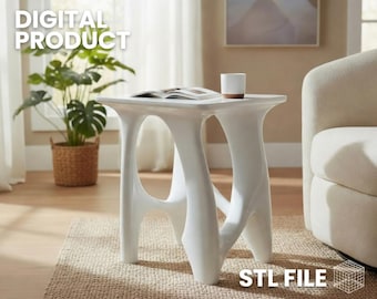 Modern Stool / Side Table STL – 3D Printable Furniture Design