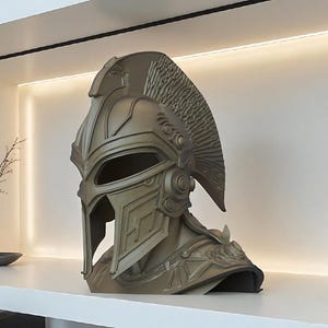 Epic Fantasy Warrior Helmet – Decorative 3D Print STL Model (Digital Download)