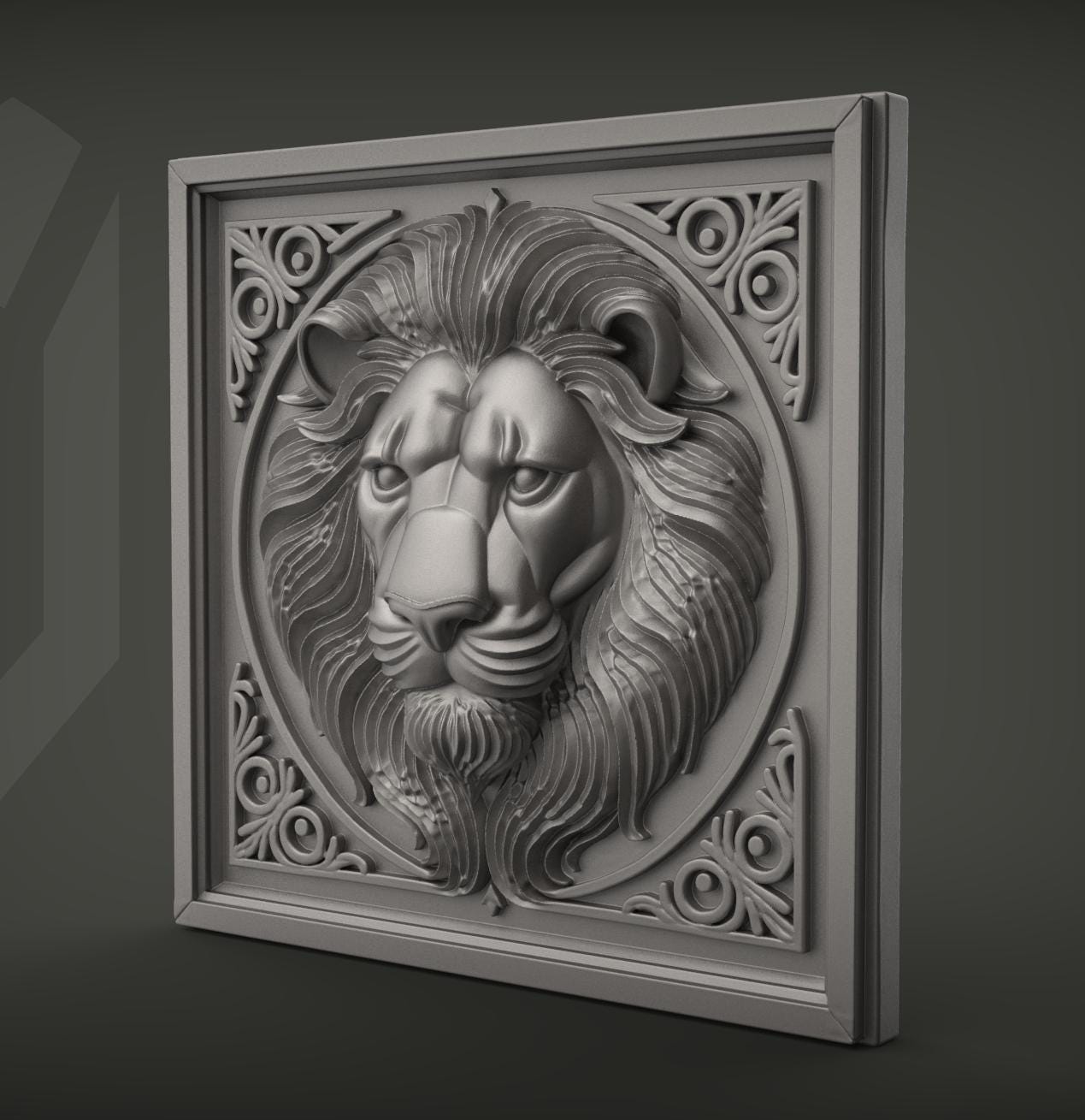 Majestic Lion Relief 3D Printable Wall Art STL – Special Launch Price ...