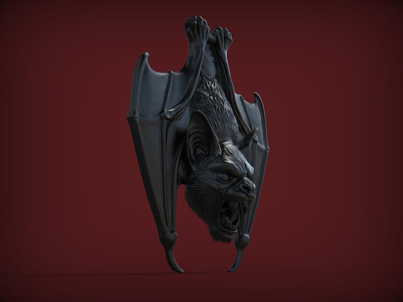 Hanging Bat Wall Decor – 3D Printed Gothic Halloween Decoration - Etsy
