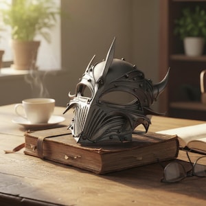 Máscara de demonio de fantasía oscura, armadura gótica, modelo 3D STL para impresión, precio especial de lanzamiento