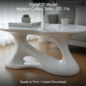 Moderne salontafel V2 STL-bestand