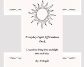 Everyday Light Digital Affirmation Cards – Printable Positive Affirmations for Daily Motivation, Self-Care, and Mindfulness
