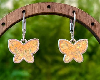 Butterfly Earrings, Fairycore Jewelry, Whimsical Dangle Earrings
