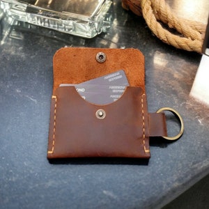 Keychain Wallet Credit Card Holder Case Change Coin Purse Gifts for Her,Keychain Wallet,Leather Card Holder,Card Holder Keyring
