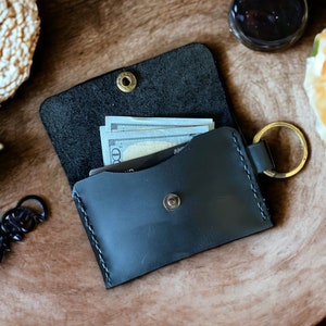 Keychain Wallet Credit Card Holder Case Change Coin Purse Gifts for Her,Keychain Wallet,Leather Card Holder,Card Holder Keyring