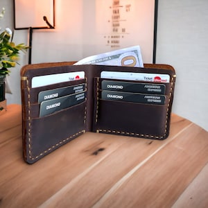 Personalized Wallet,Mens Wallet,Engraved Wallet,Bifold Wallet,Leather Wallet,Custom Wallet, Gift for Men,Classic Wallet Gift for Him