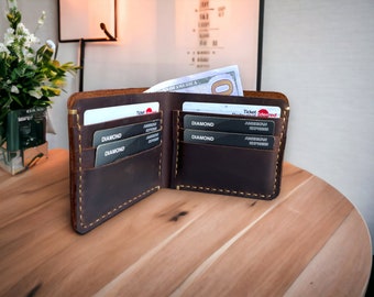 Personalized Wallet,Mens Wallet,Engraved Wallet,Bifold Wallet,Leather Wallet,Custom Wallet, Gift for Men,Classic Wallet Gift for Him