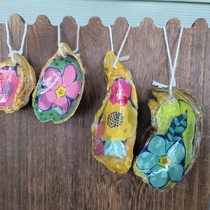 Austernschalen Ornament: Harz getauchte Muschelkunst