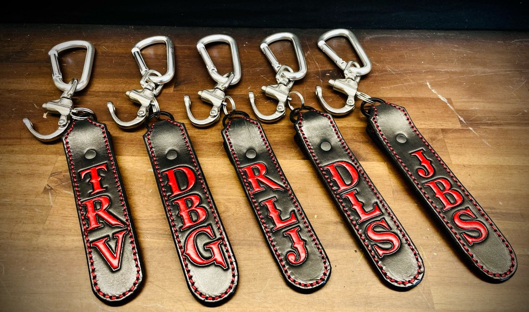 Firefighter SCBA Quick Release Swivel Shackle black Leather Custom Personalized Etsy