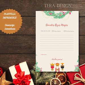 Carta a los Reyes Magos | Carta imprimible tamaño A4 | PDF | Reyes Magos 2023 | Descarga Inmediata | Carta Queridos Reyes Magos Descargable