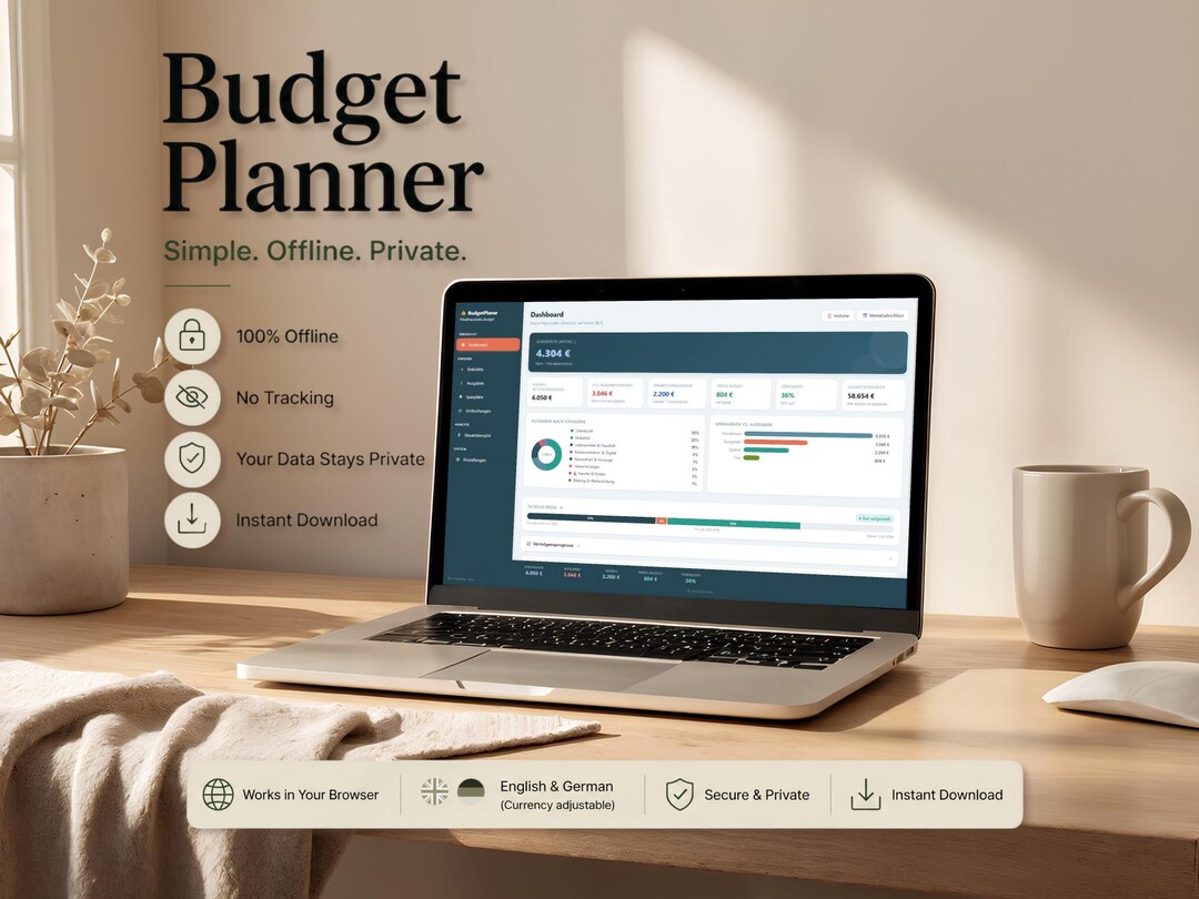 Budget Planner (offline HTML App) – Simple Expense Tracker, No ...