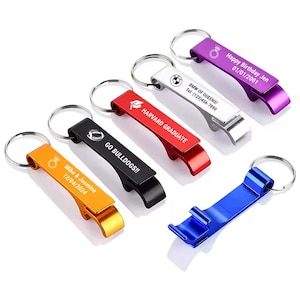 Personalized Bottle Opener• Custom Bottle Opener Keyring• Custom Opener• Custom Keychain Opener For Party Gift, Beer• Bottle• Can Opener