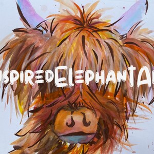 Watercolor Yak- Digital Art Download