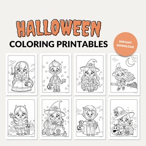 Halloween Coloring Printable Pages for Kids and Toddlers