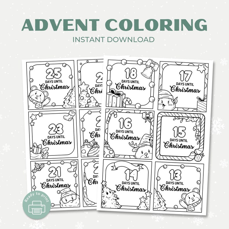 Advent Calendar Coloring Pages - Il 794xN.5601322505 Nf8r 