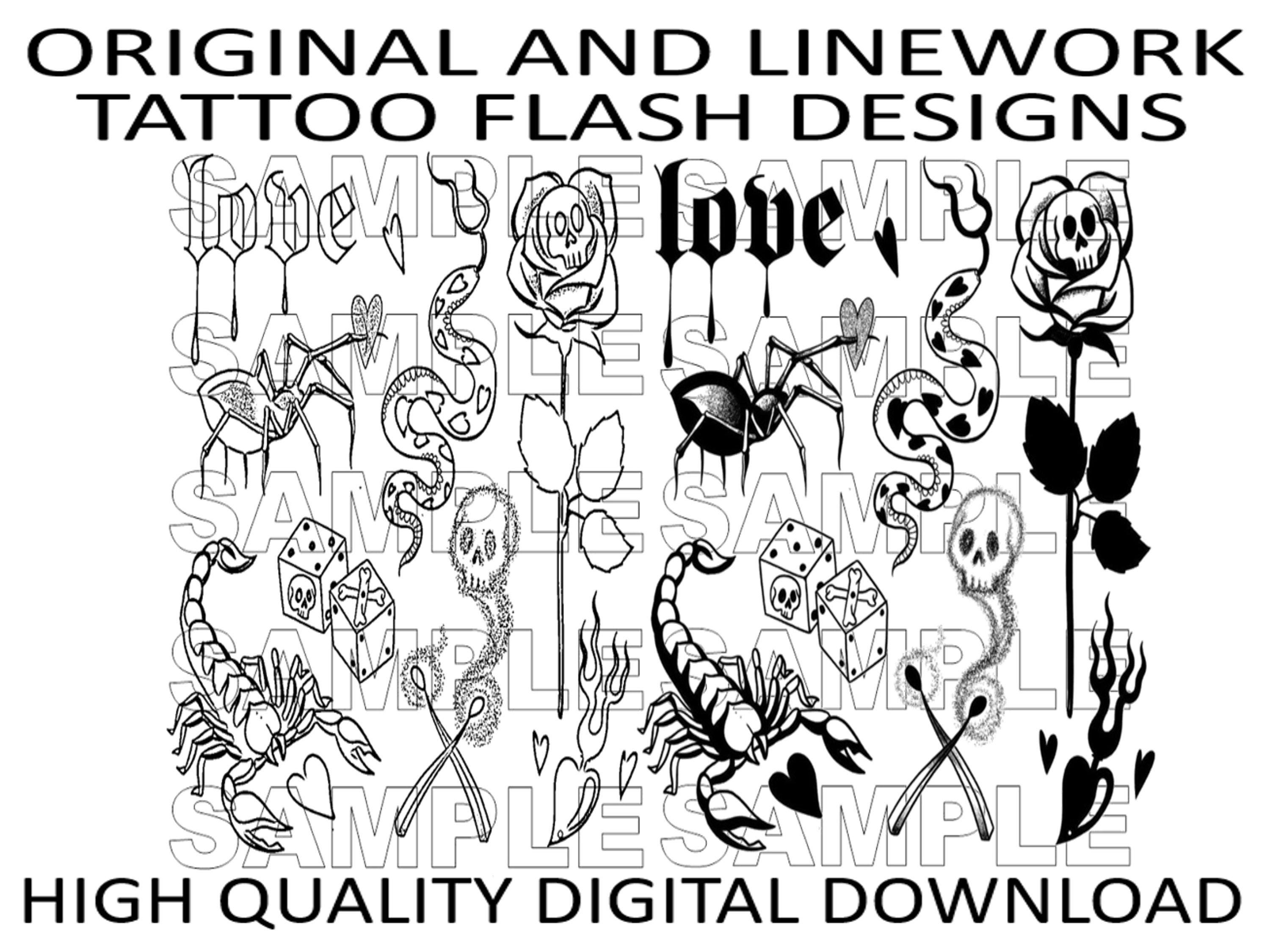 刺青　タトゥー　フラッシュブック　洋書　tattoo flash デザイン　画集 タトゥーの本 | タトゥーフラッシュ365 | キンタロー出版