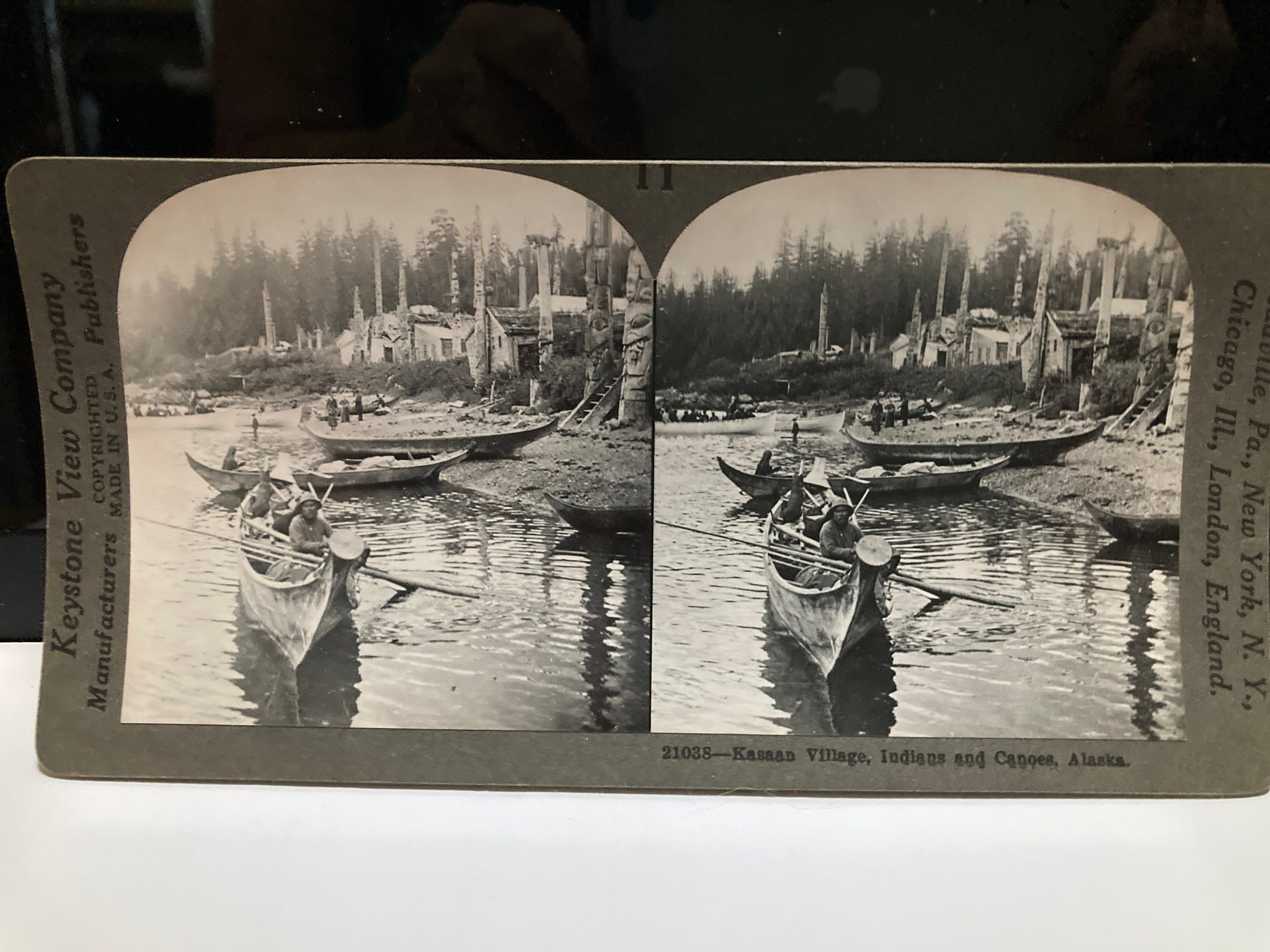 Kasaan Village Indians and Canoes - Etsy