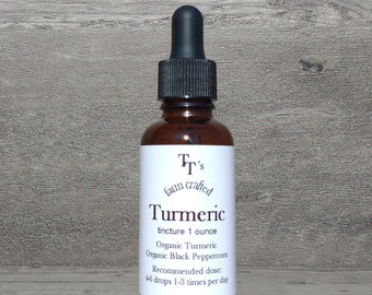 Organic Turmeric Tincture w/Black Pepper 1oz