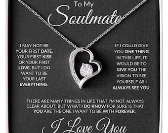 To My Soulmate | Forever Love Necklace, Christmas, Birthday, Valentines Gift from Soulmate