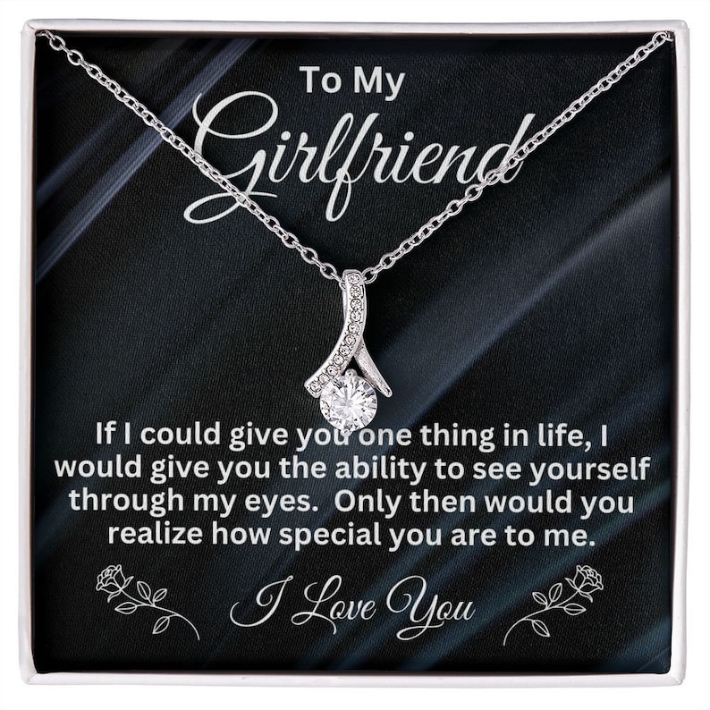 To My Girlfriend Necklace, Anniversary Gift for Girlfriend, Girlfriend ...