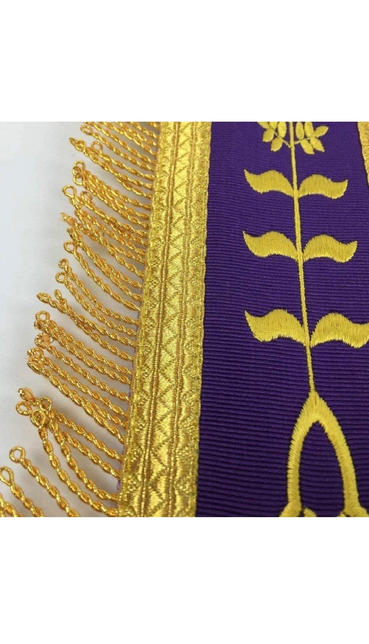 D2515 Apron Past Master (Bullion) 14 x 16 REAL LEATHER - Dean Masonic Supply / Blue Lodge Aprons
