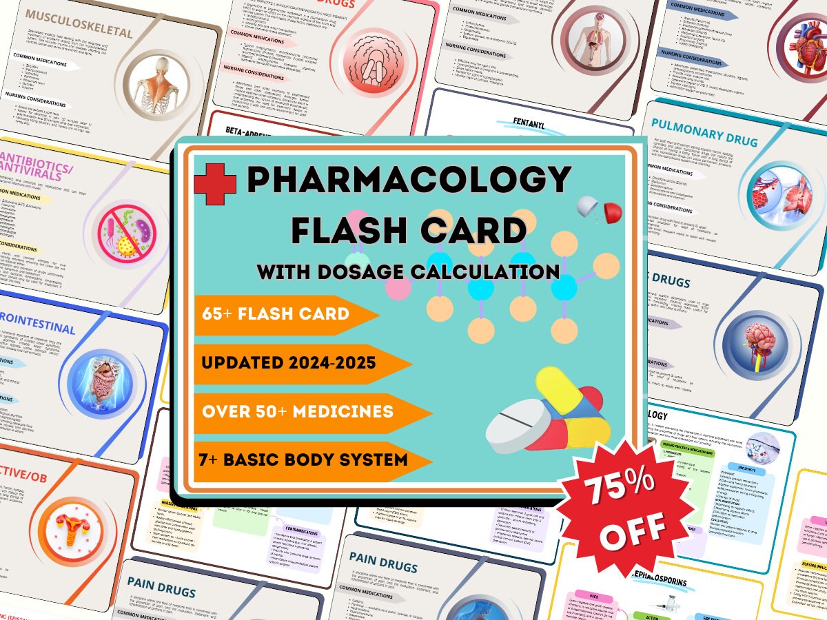 Nursing Pharmacology Drug Cards - Study In Nursing - Foto 4