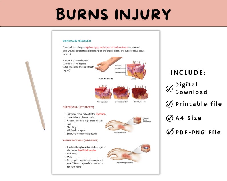 Burns Cheat Sheet Burns Study Guide Nursing Study Notes Nursing Study