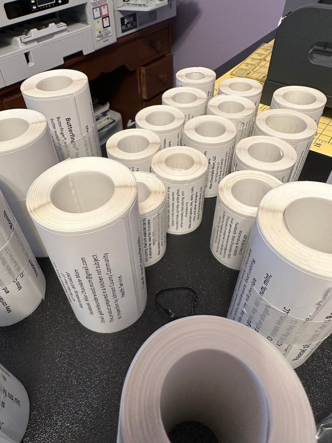 Thermal Printed Labels for Organizing Packaging Ingredients Etsy