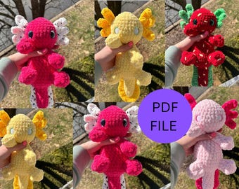 Ellaria the Axolotl Crochet Pattern