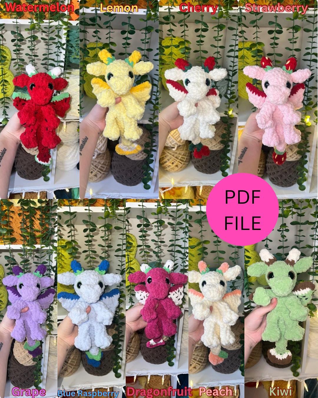 Mini Fruit Dragon Buddies