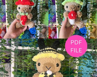 3 in 1 Capybaras Crochet Pattern