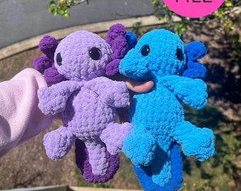 Modèle au crochet Baby Ellaria l'Axolotl