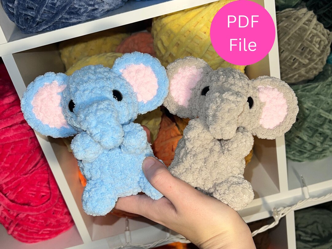Baby Elephant Crochet Pattern - Etsy
